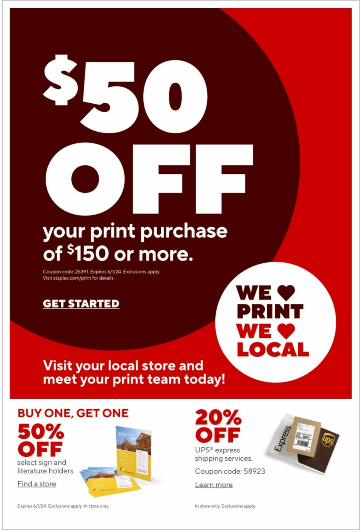 Staples Weekly Ad from April 14