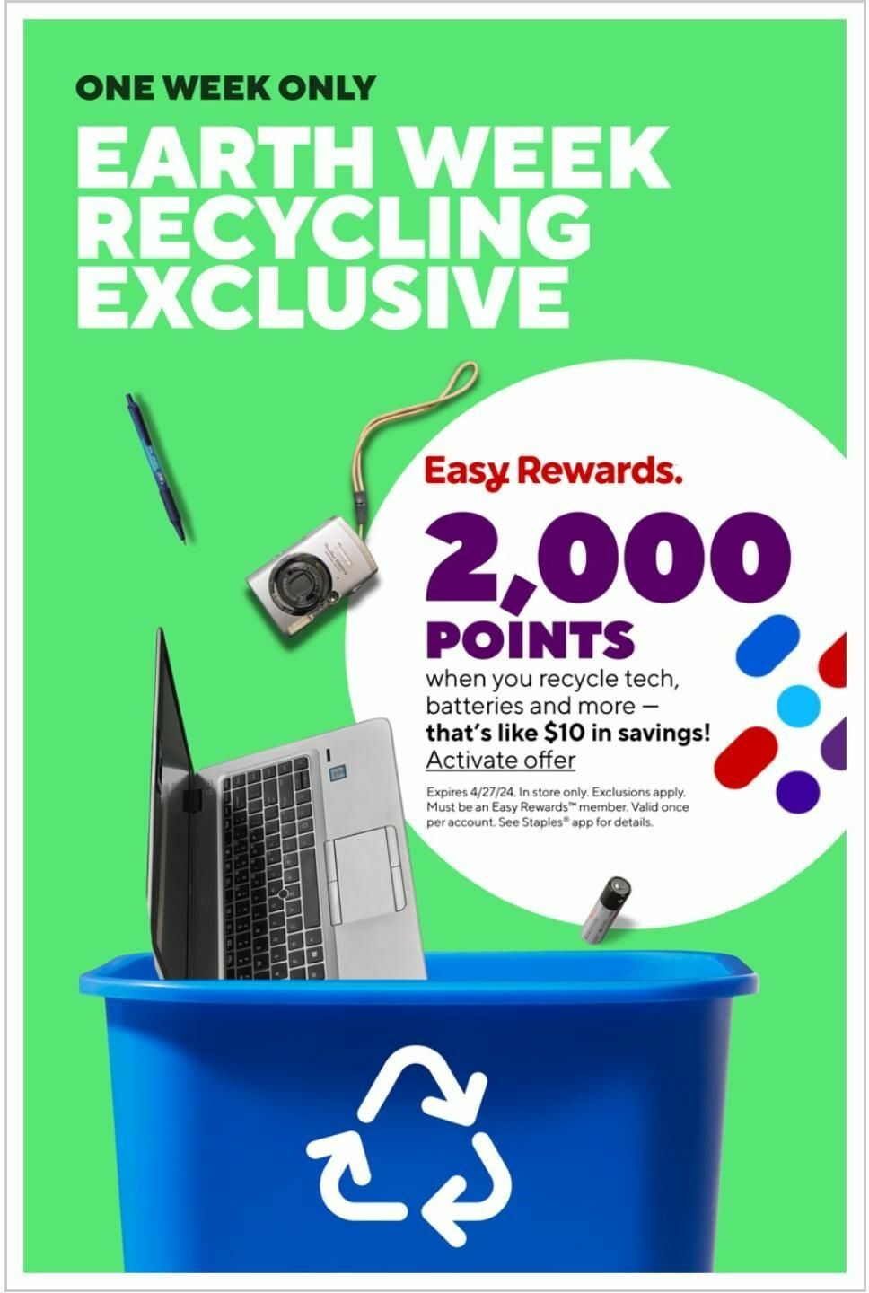 Staples Weekly Ad from April 21