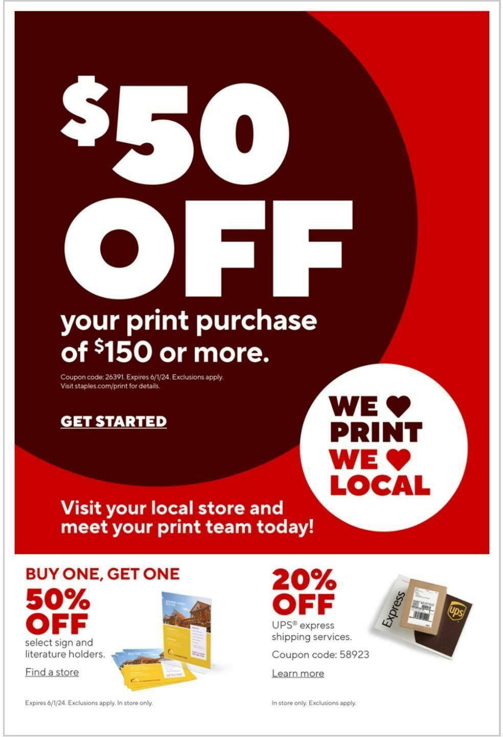 Staples Weekly Ad from April 21