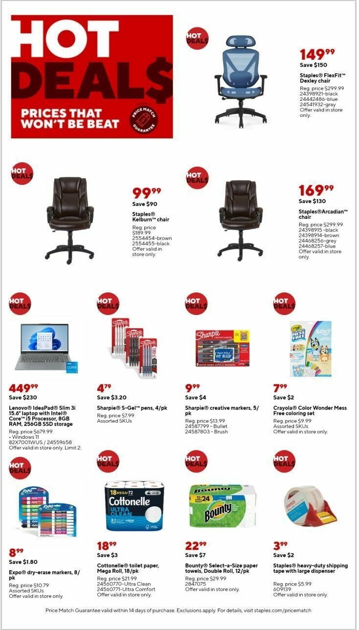 Staples Weekly Ad from April 28