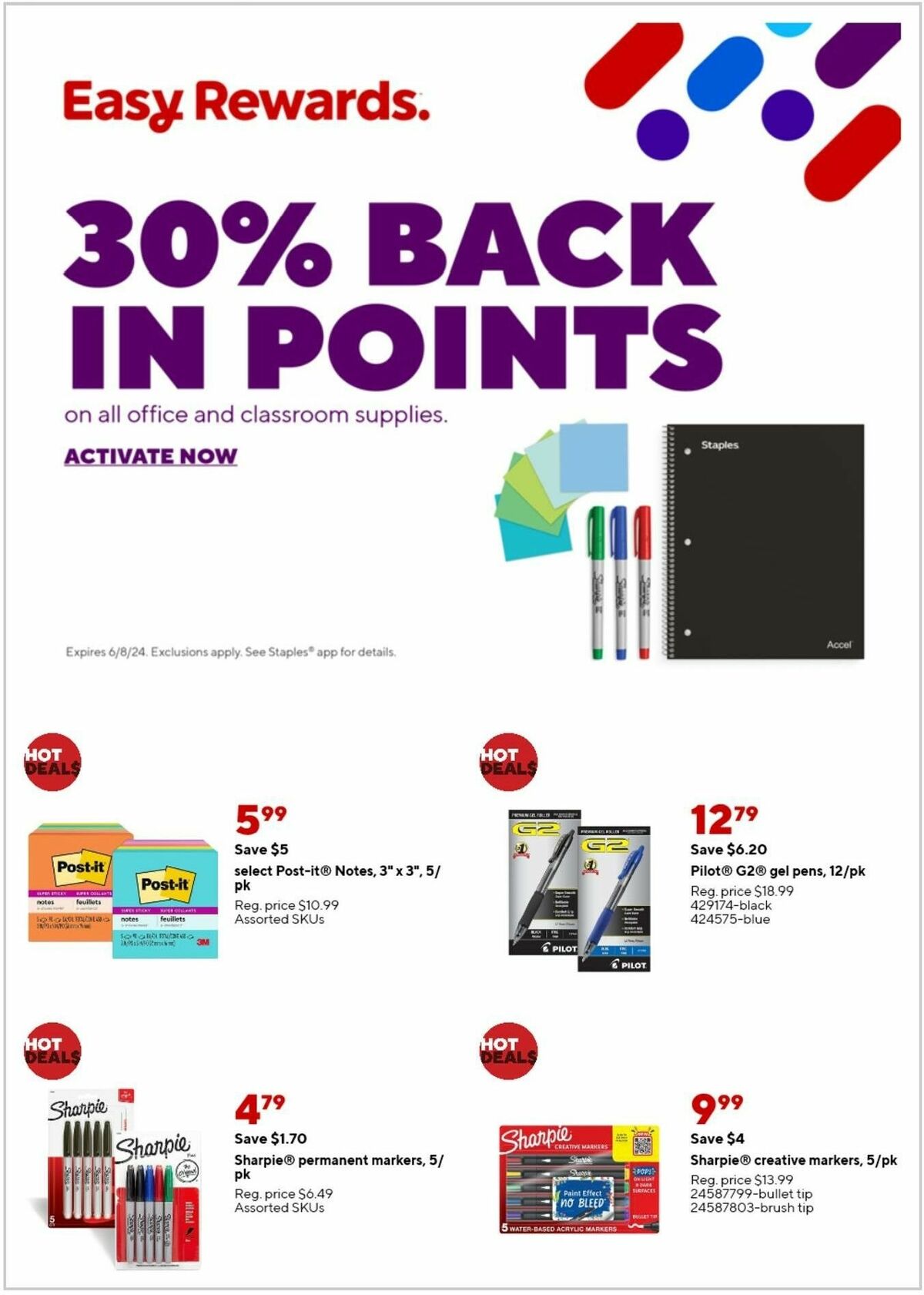 Staples Weekly Ad from June 2