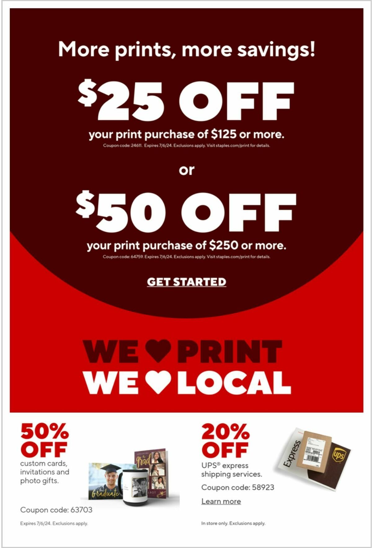 Staples Weekly Ad from June 2