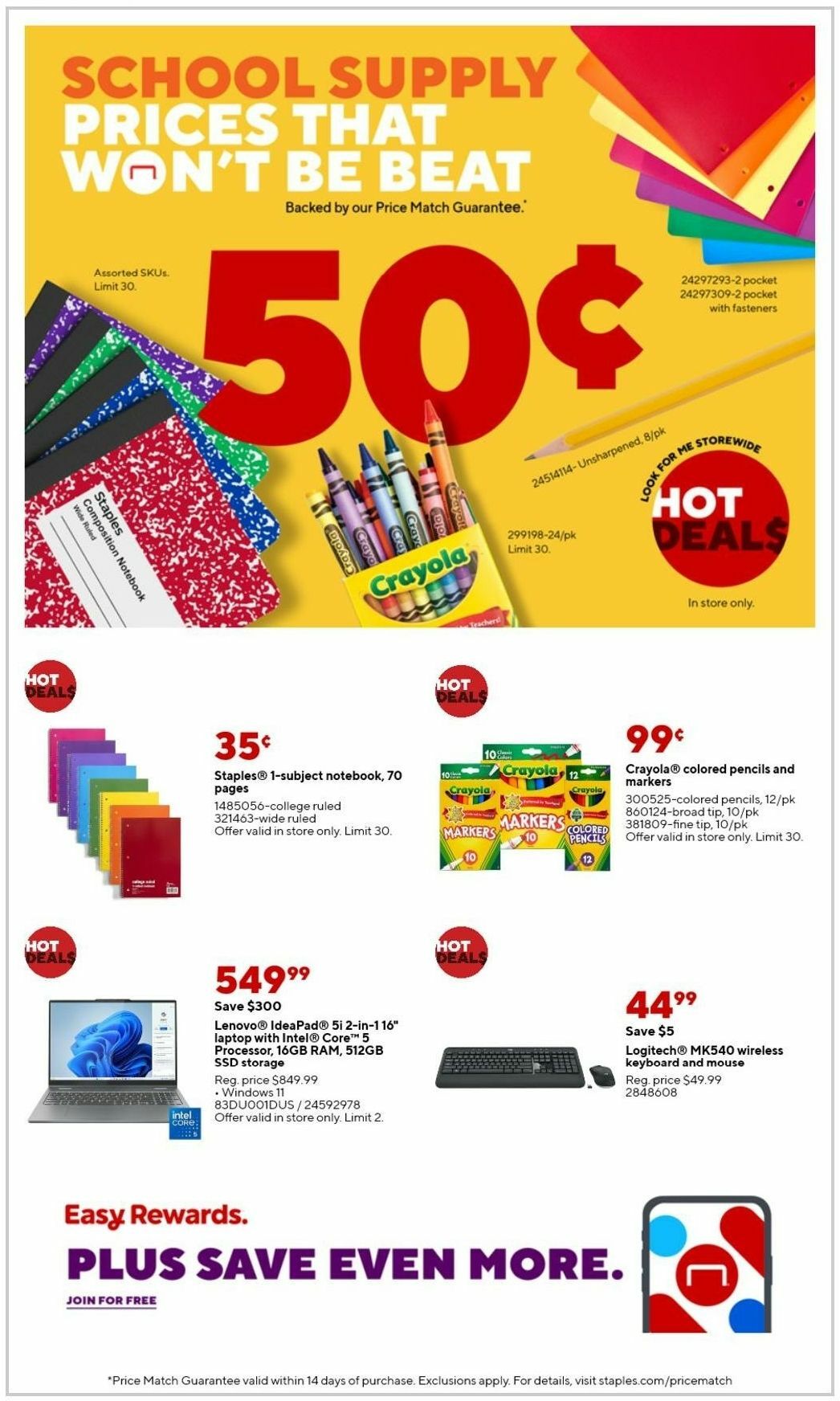 Staples Weekly Ad from June 9