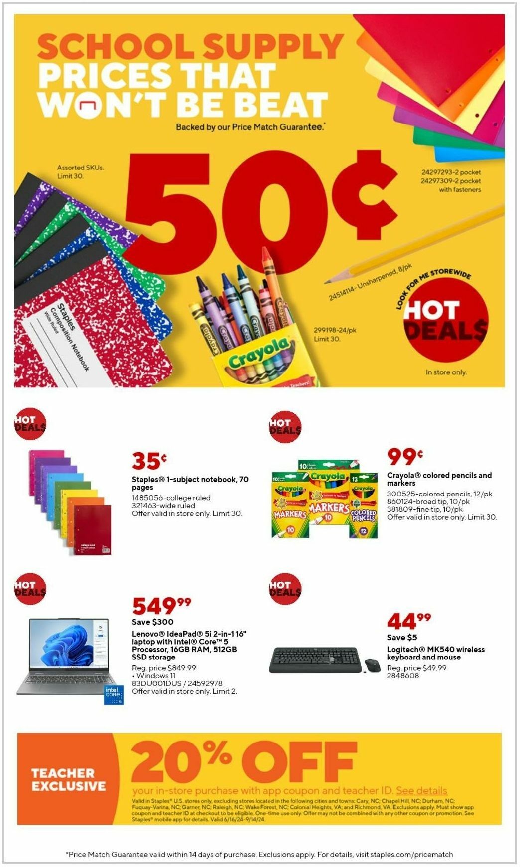 Staples Weekly Ad from June 16