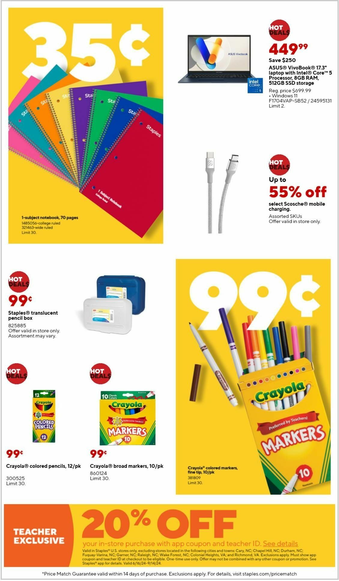 Staples Weekly Ad from June 23