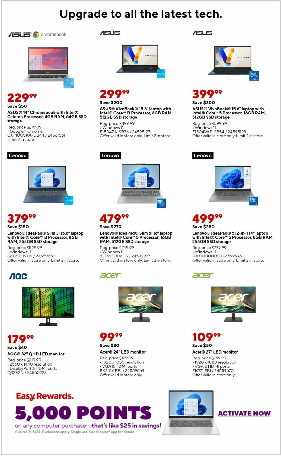 Staples Weekly Ad from July 7