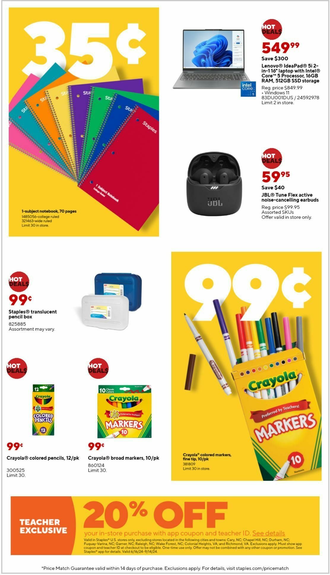 Staples Weekly Ad from July 7