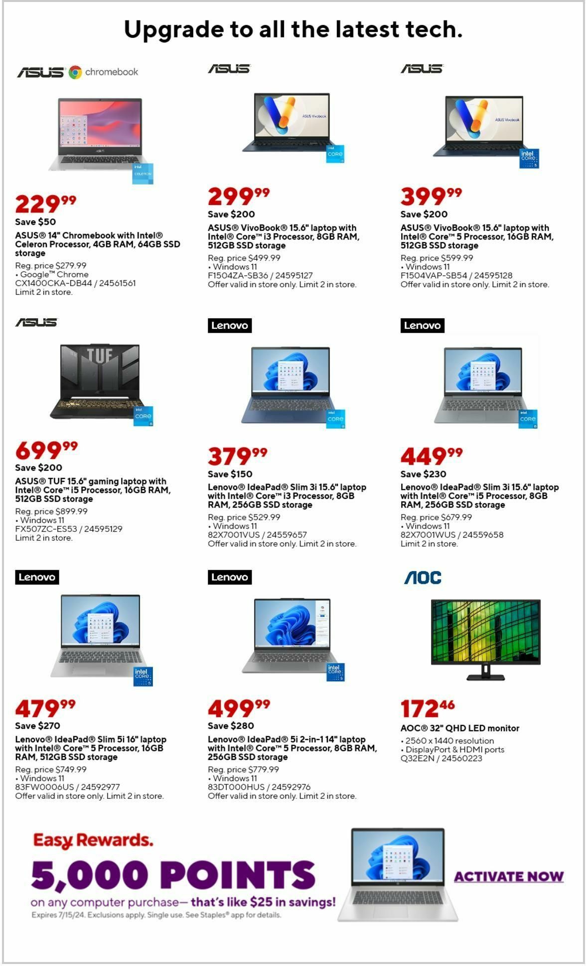 Staples Weekly Ad from July 14