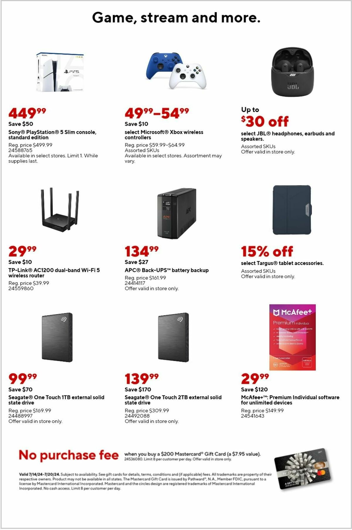 Staples Weekly Ad from July 14