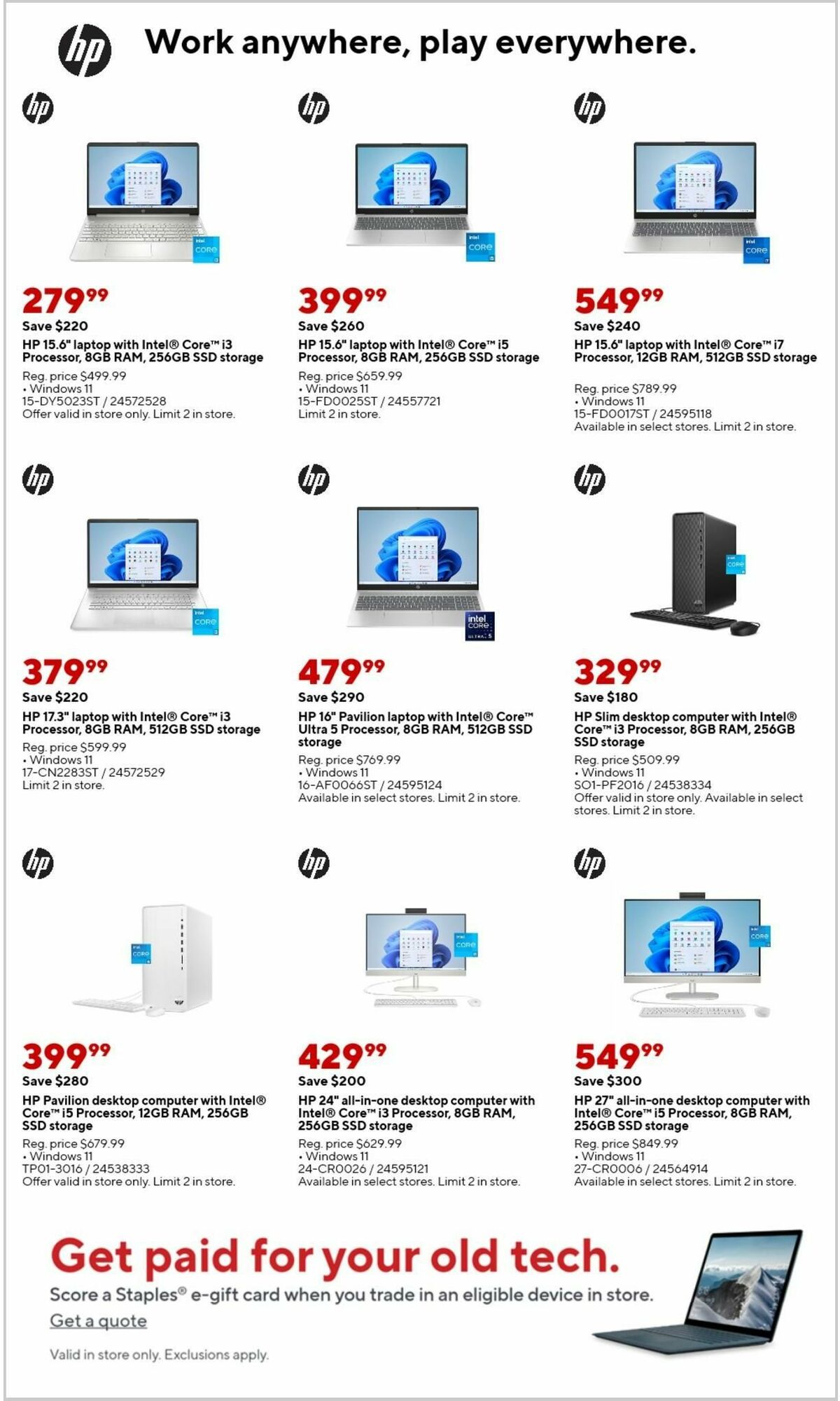 Staples Weekly Ad from July 21