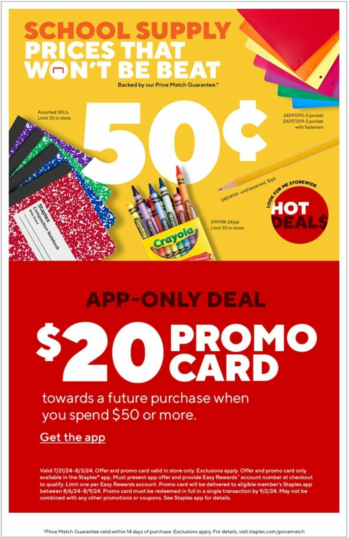 Staples Weekly Ad from July 21