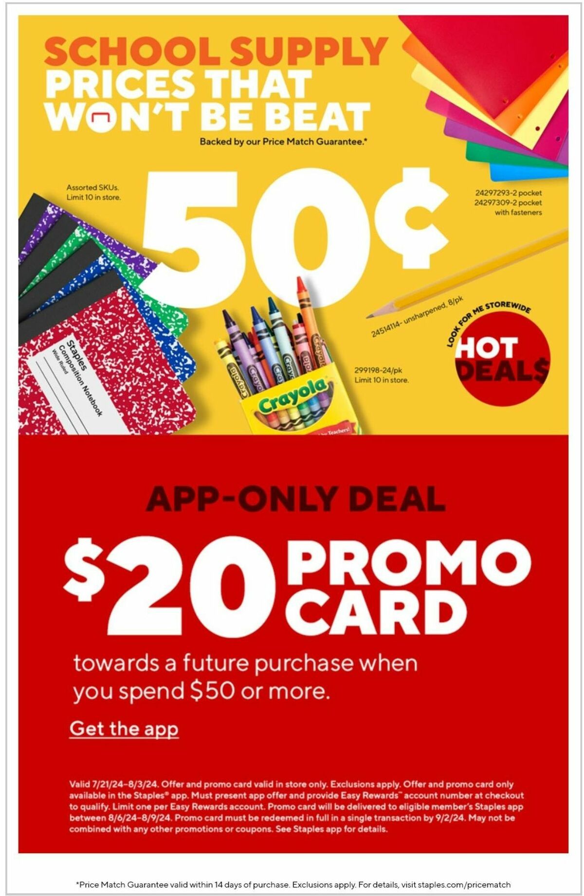 Staples Weekly Ad from July 28