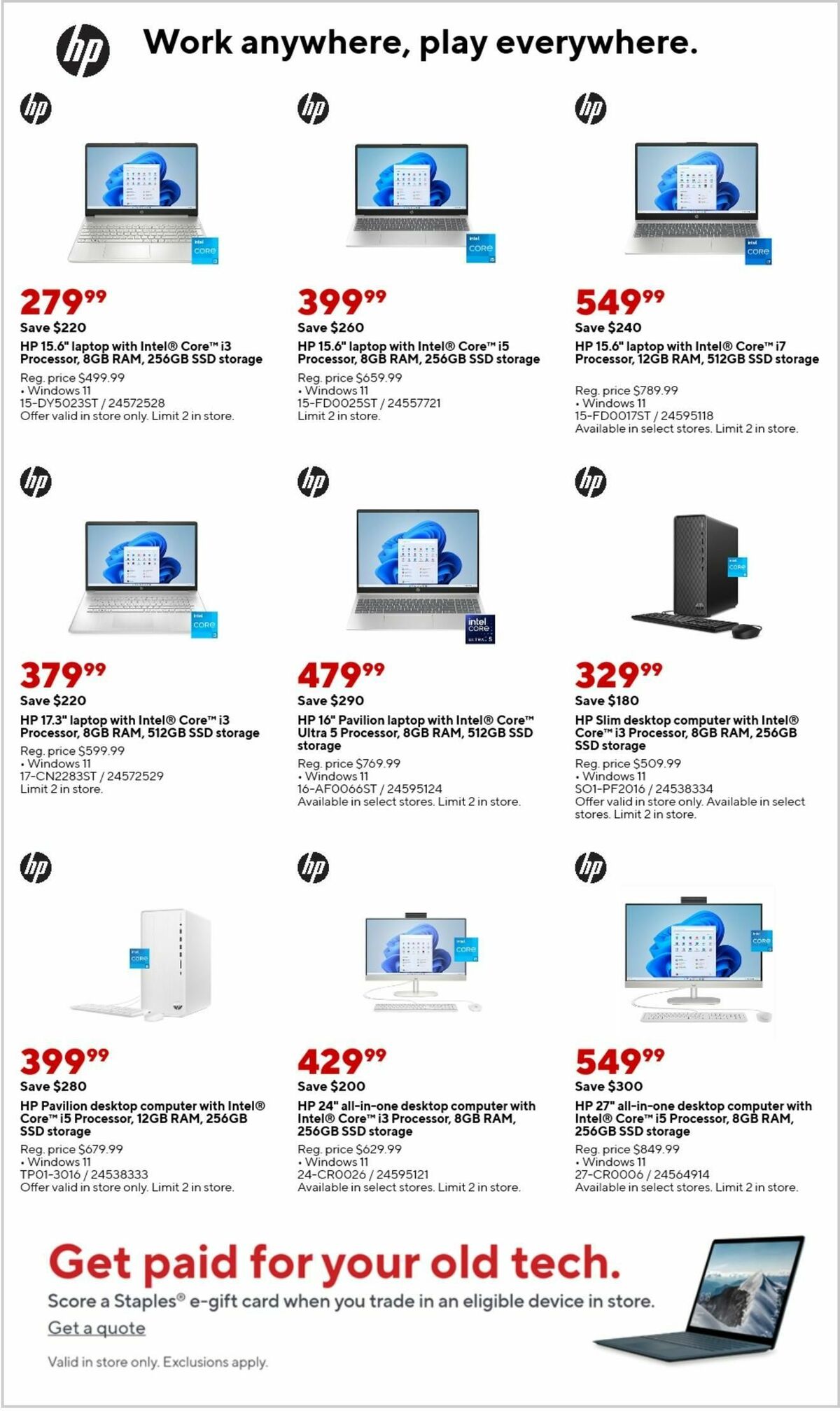 Staples Weekly Ad from July 28