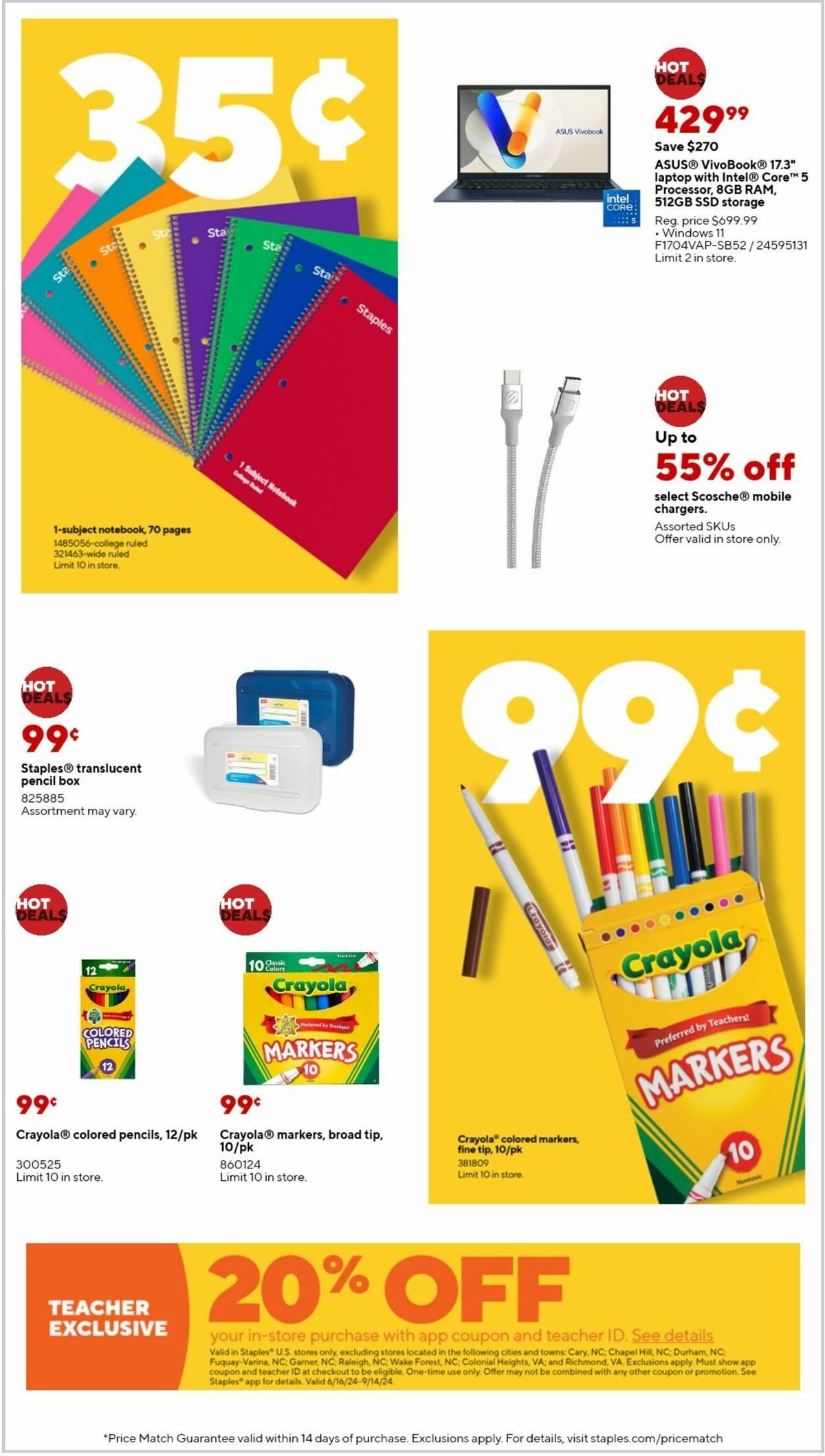 Staples Weekly Ad from July 28