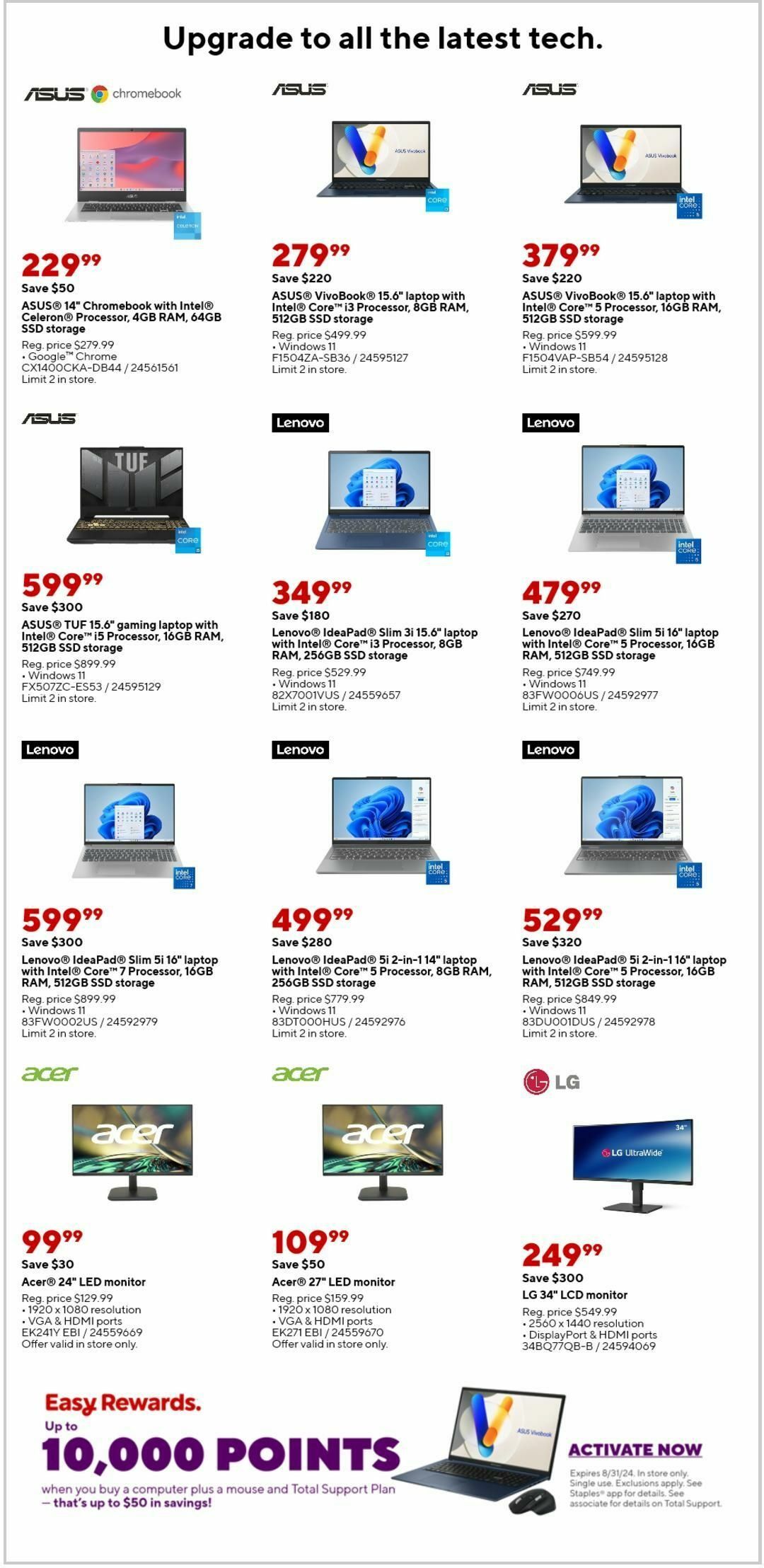 Staples Weekly Ad from August 4