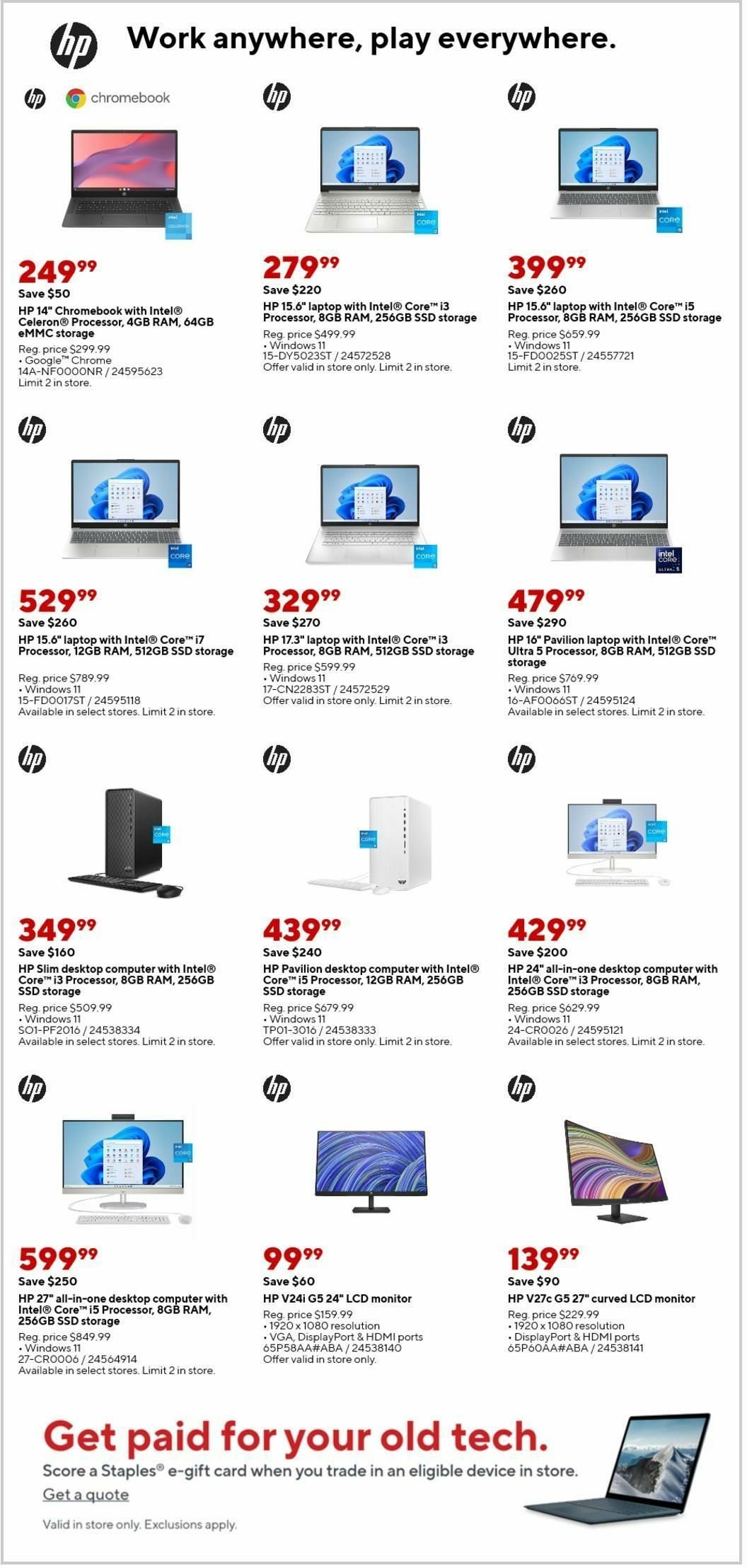 Staples Weekly Ad from August 4