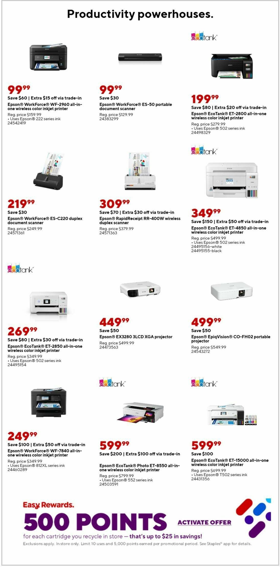 Staples Weekly Ad from August 4