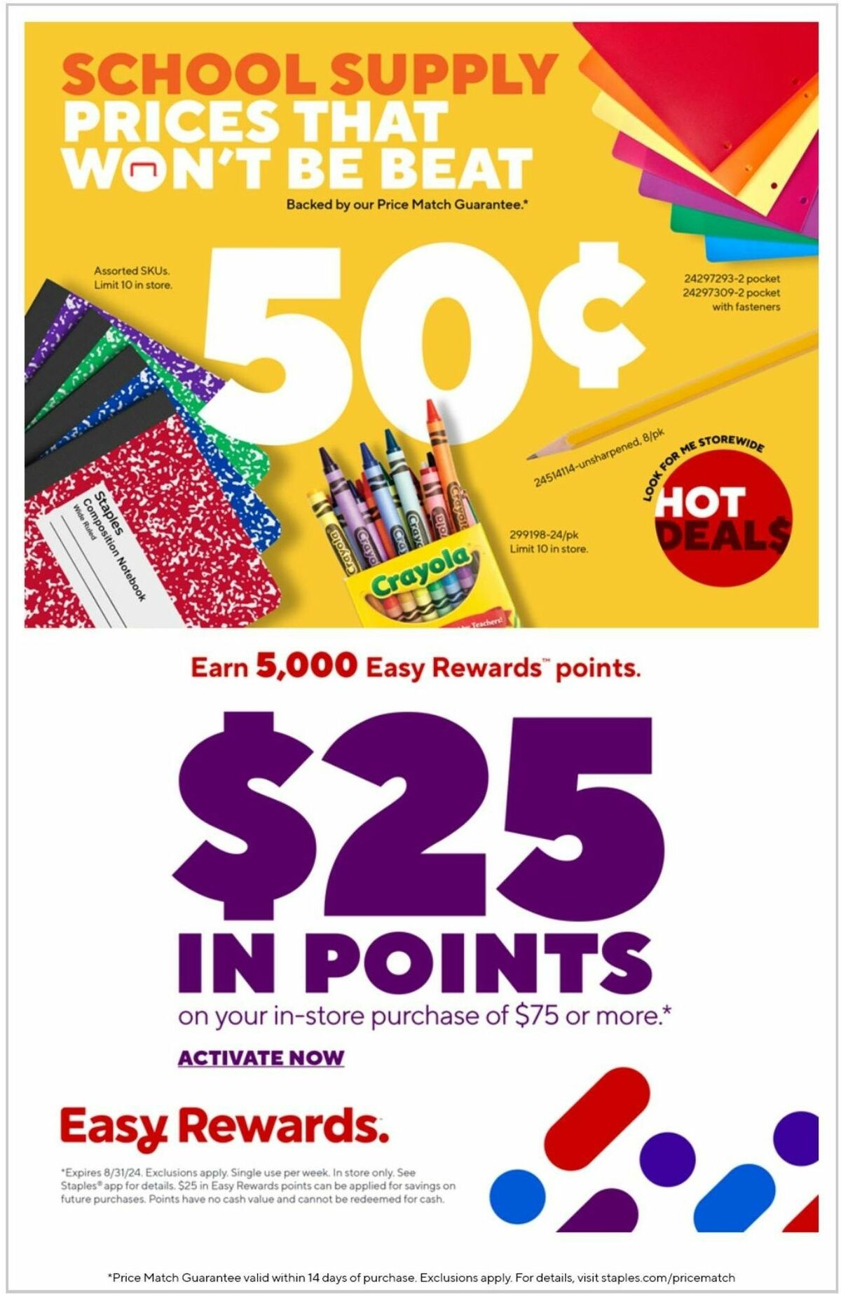 Staples Weekly Ad from August 4