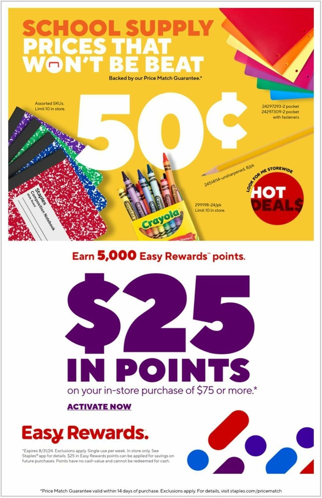 Staples Weekly Ad from August 11