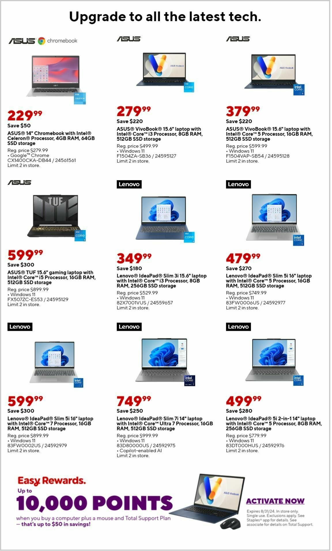 Staples Weekly Ad from August 11