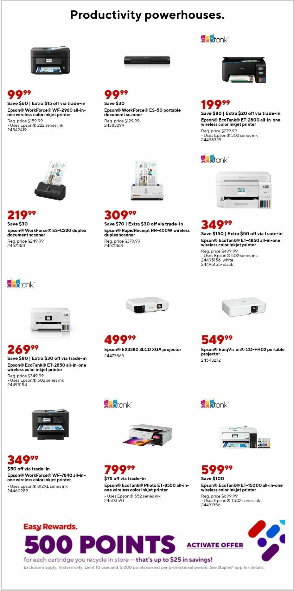 Staples Weekly Ad from August 11