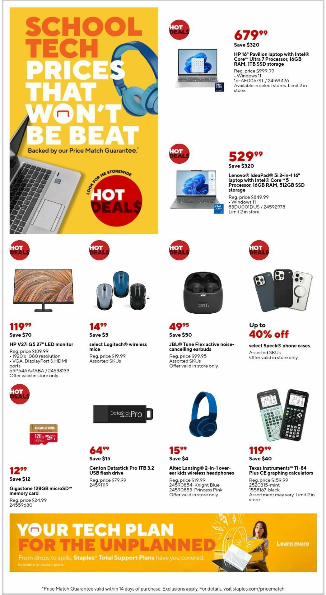 Staples Weekly Ad from August 11