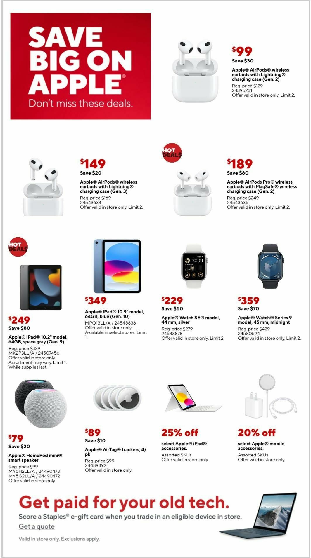 Staples Weekly Ad from August 11