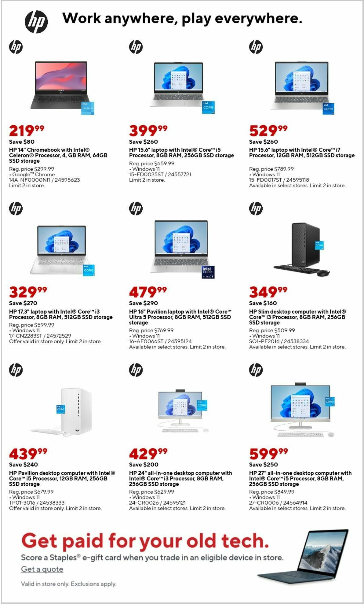 Staples Weekly Ad from August 18