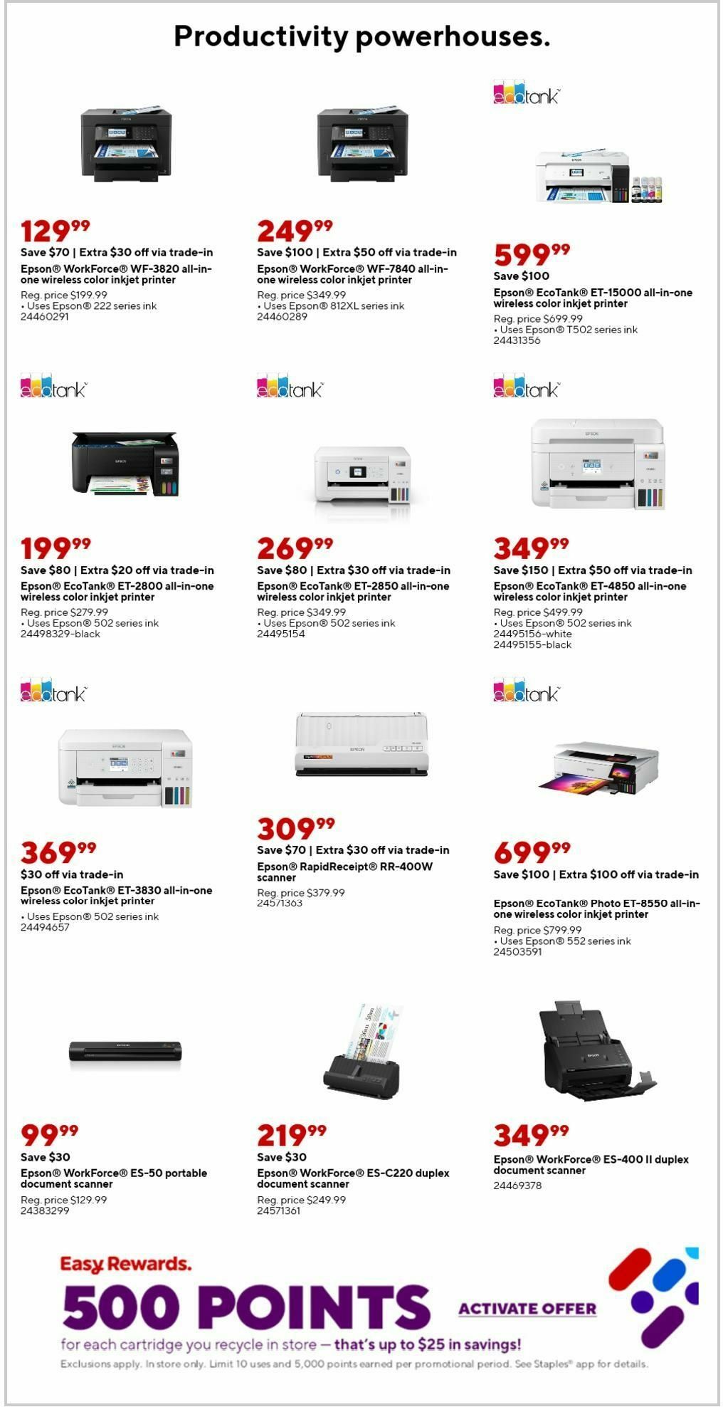 Staples Weekly Ad from August 18