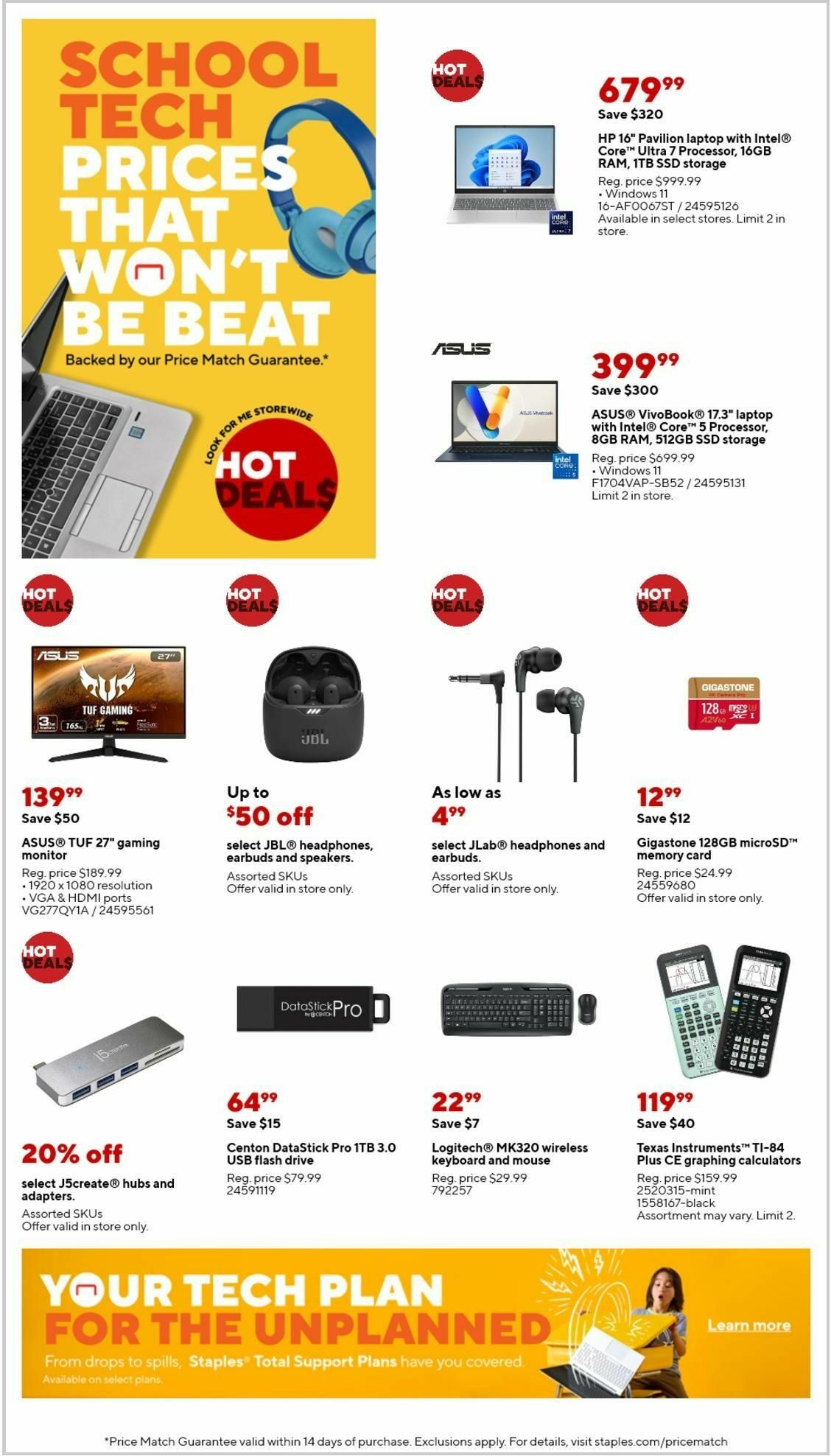 Staples Weekly Ad from August 18