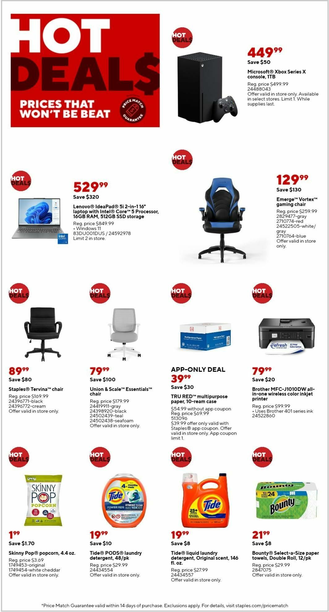 Staples Weekly Ad from August 18