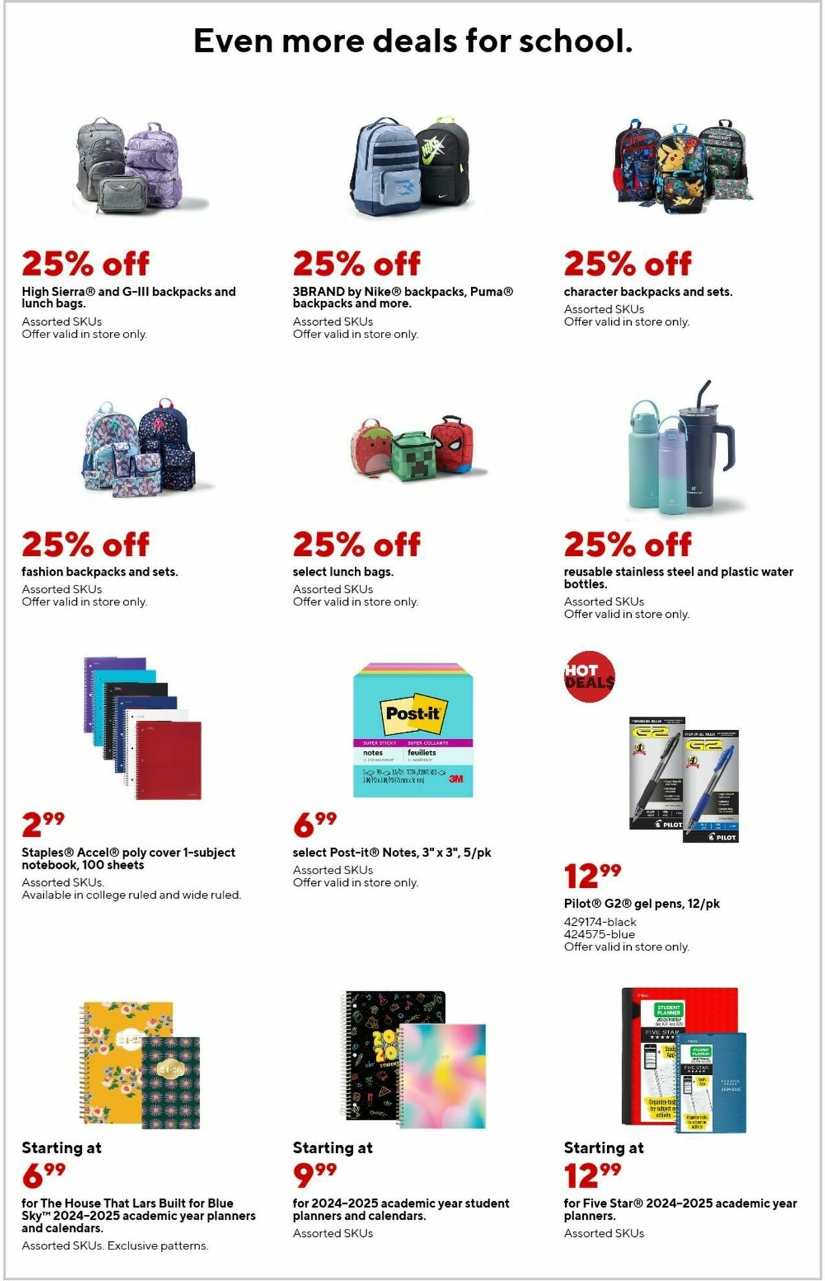 Staples Weekly Ad from August 18