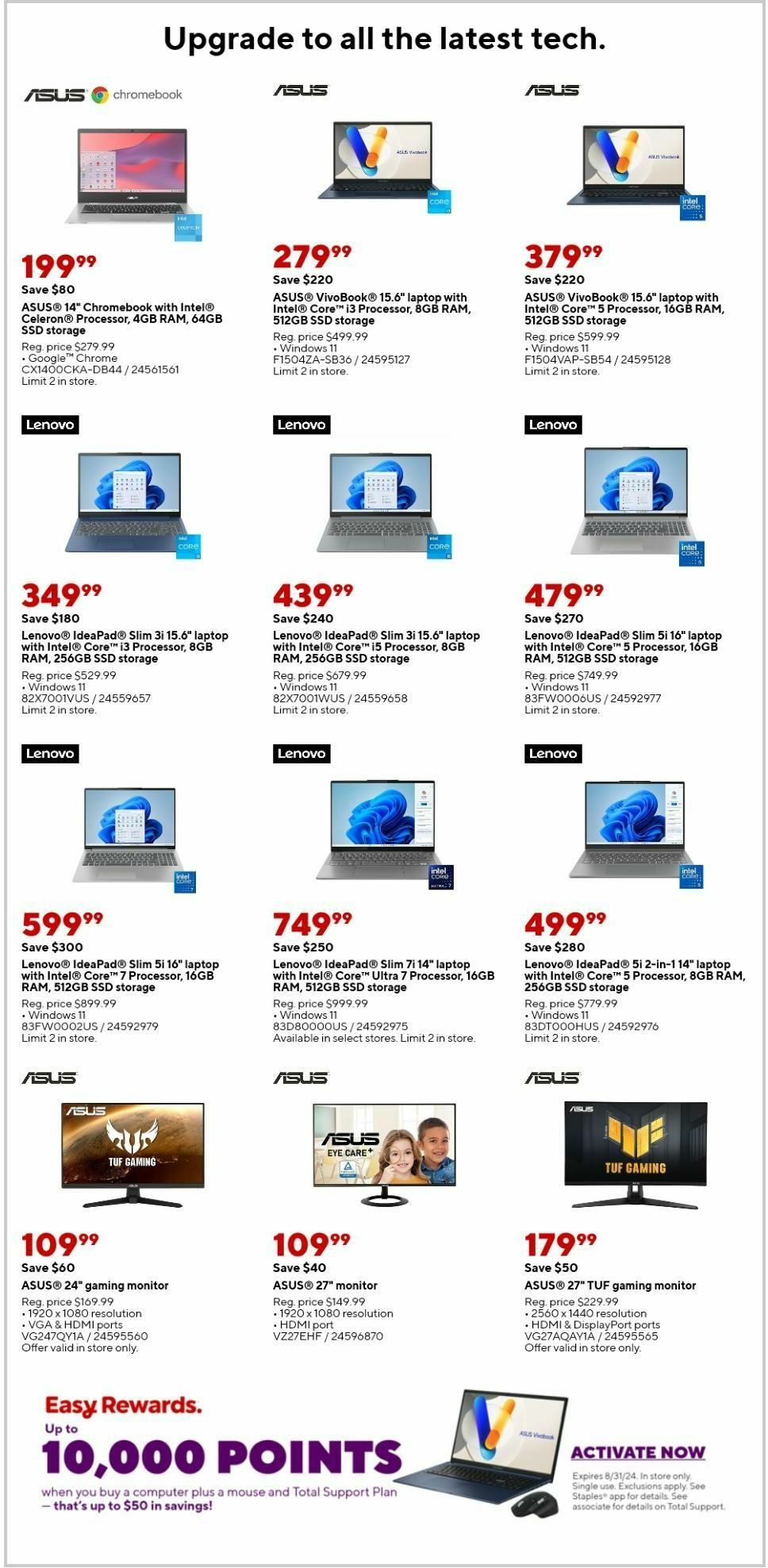 Staples Weekly Ad from August 18