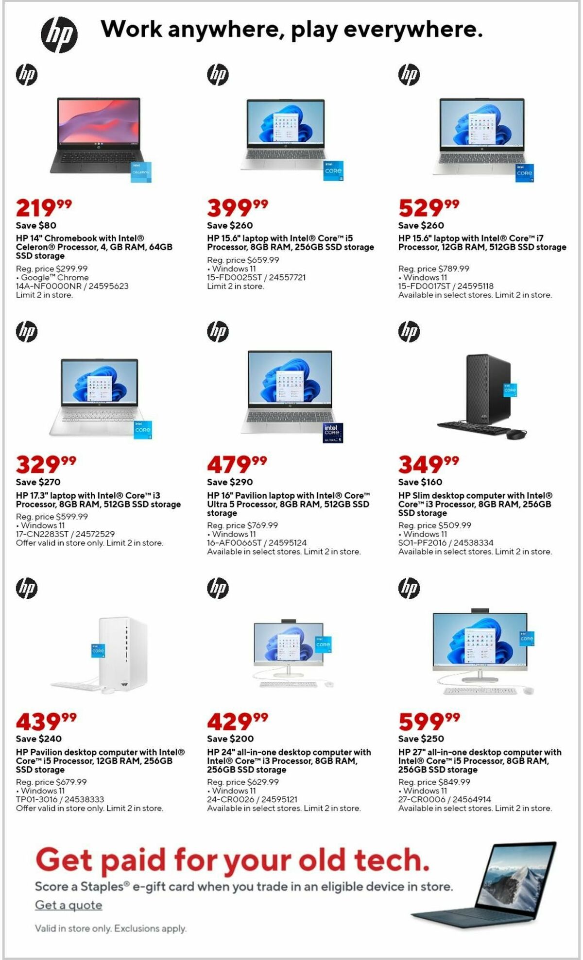 Staples Weekly Ad from August 25