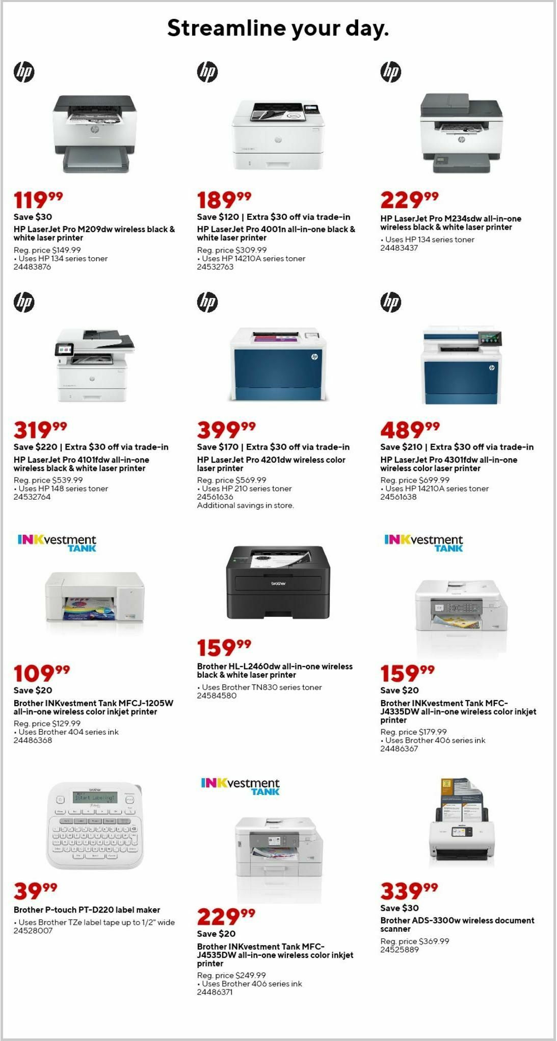 Staples Weekly Ad from August 25