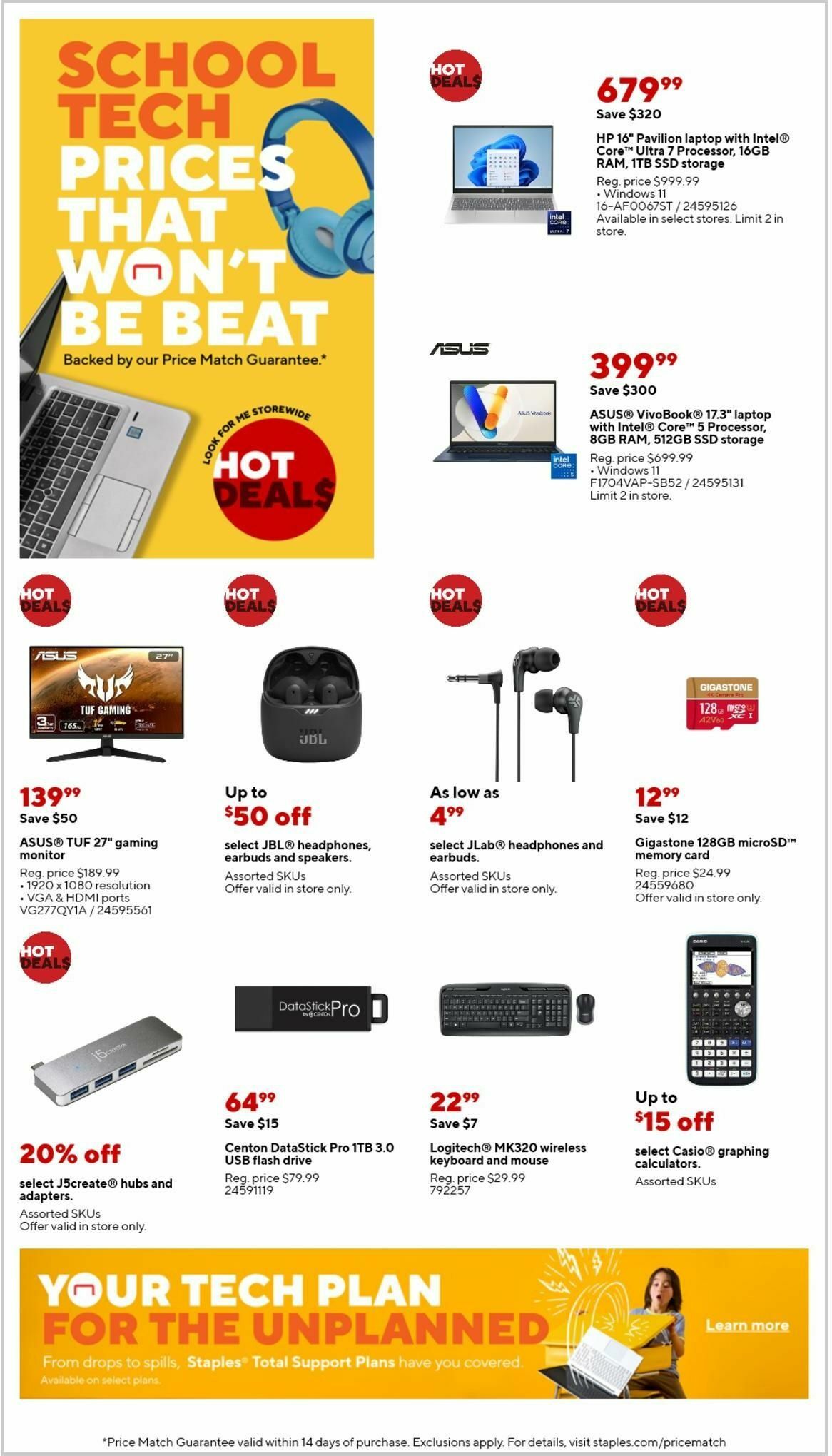 Staples Weekly Ad from August 25