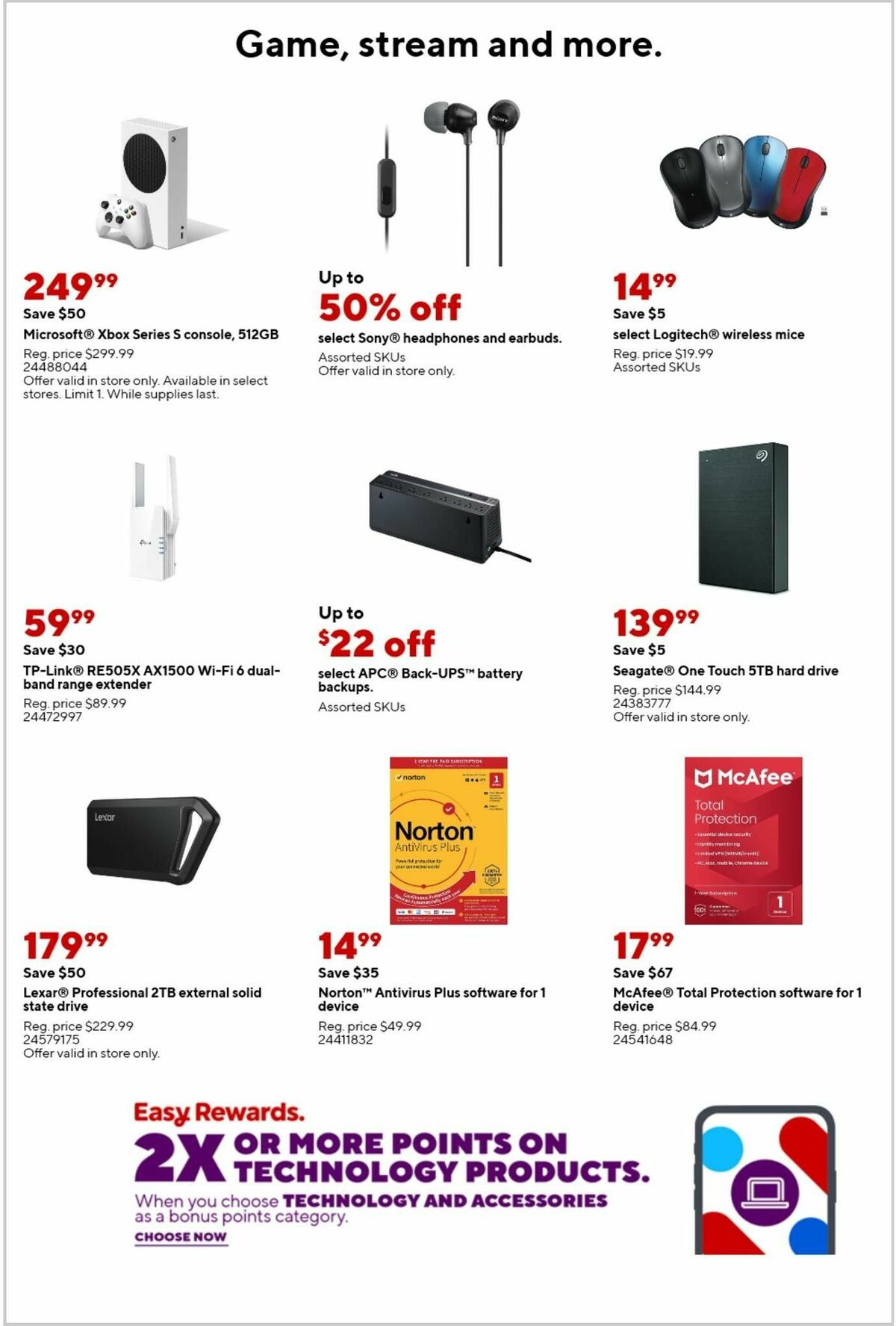 Staples Weekly Ad from August 25