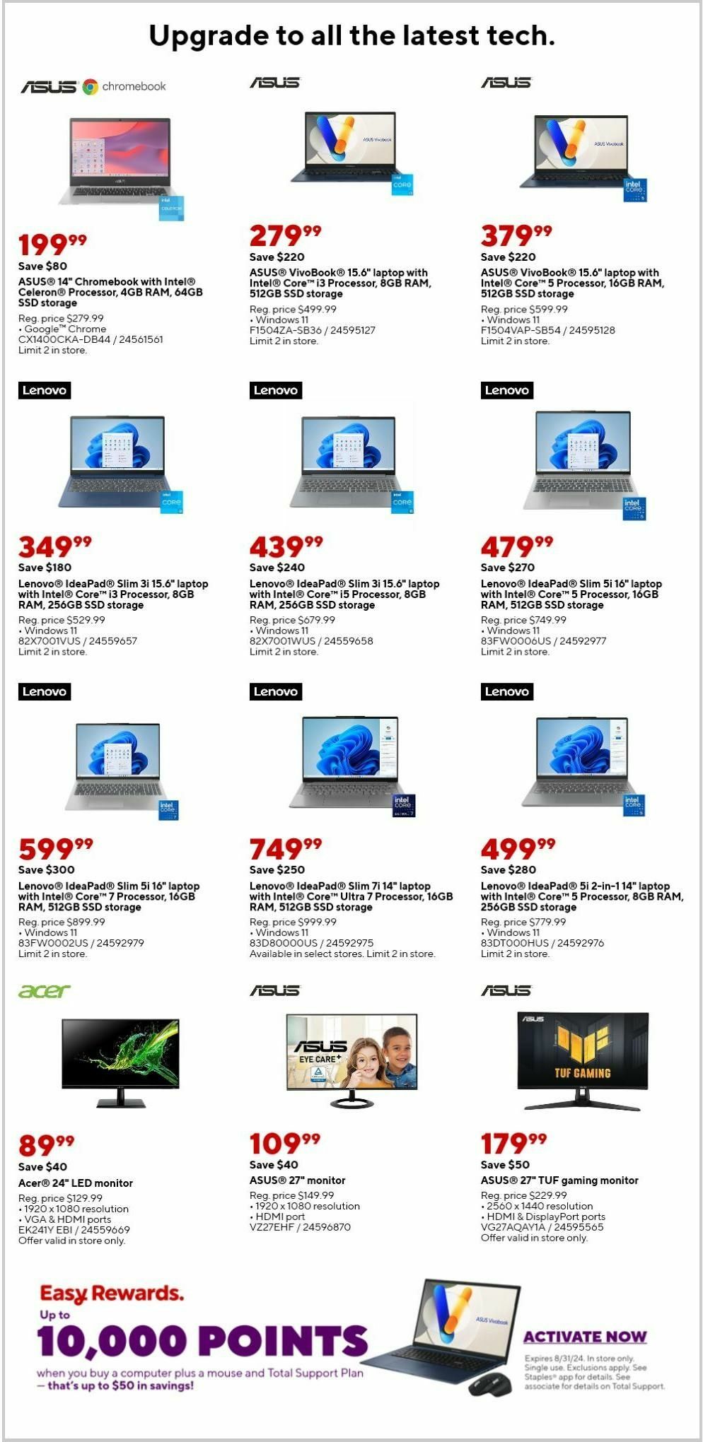 Staples Weekly Ad from August 25