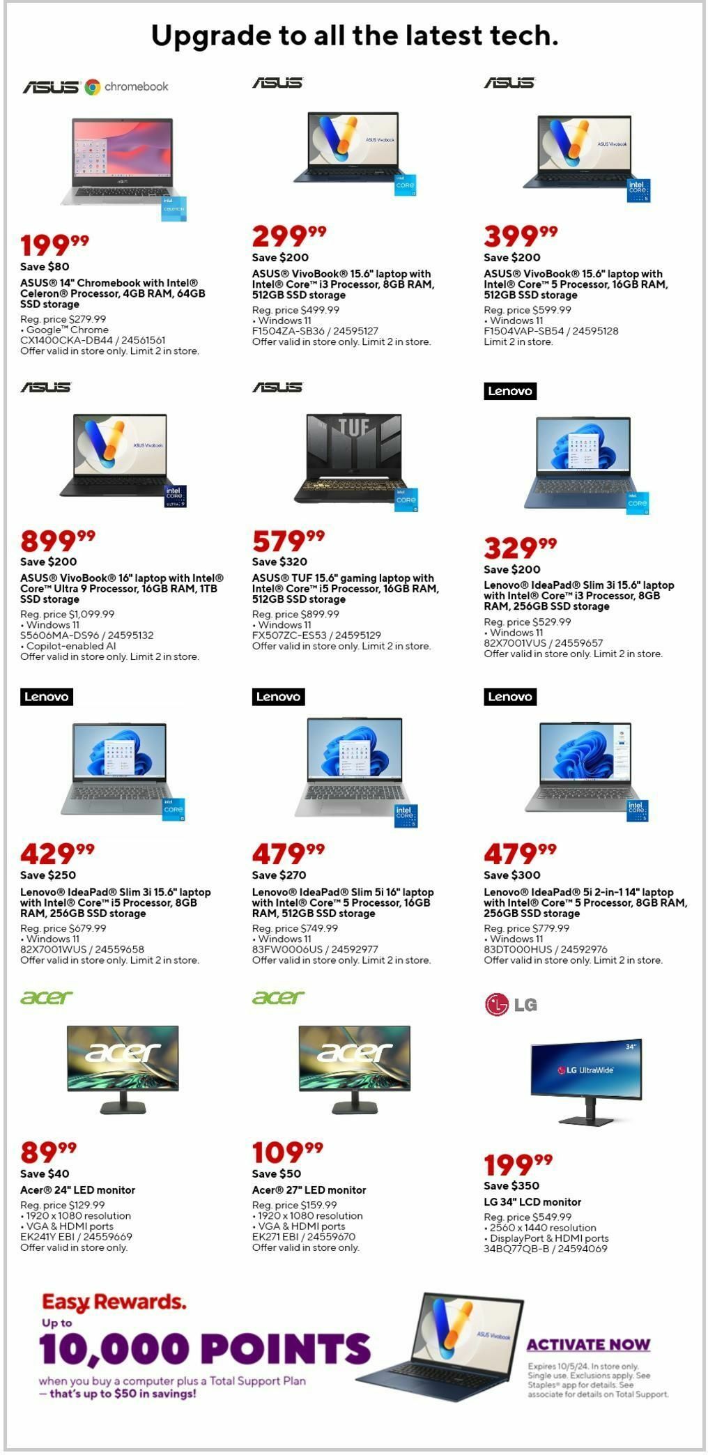 Staples Weekly Ad from September 1