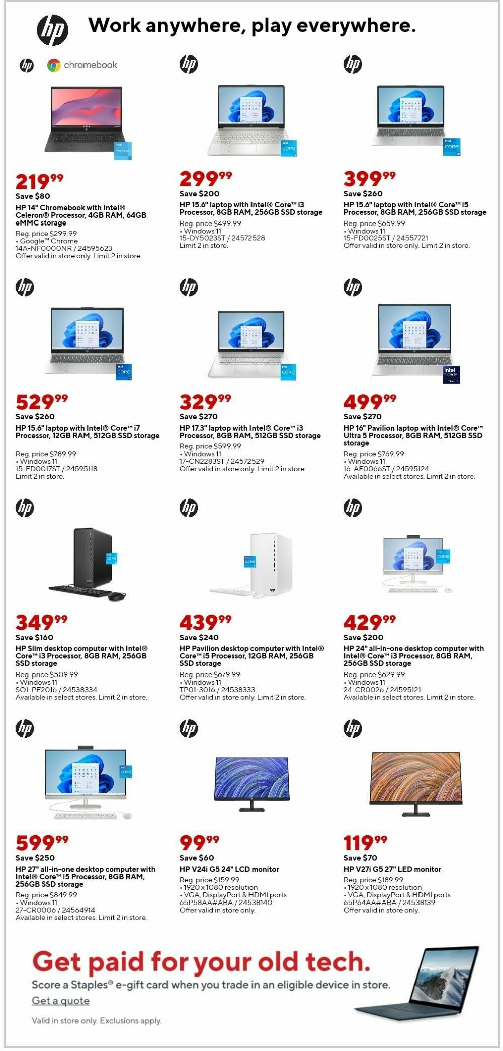 Staples Weekly Ad from September 1