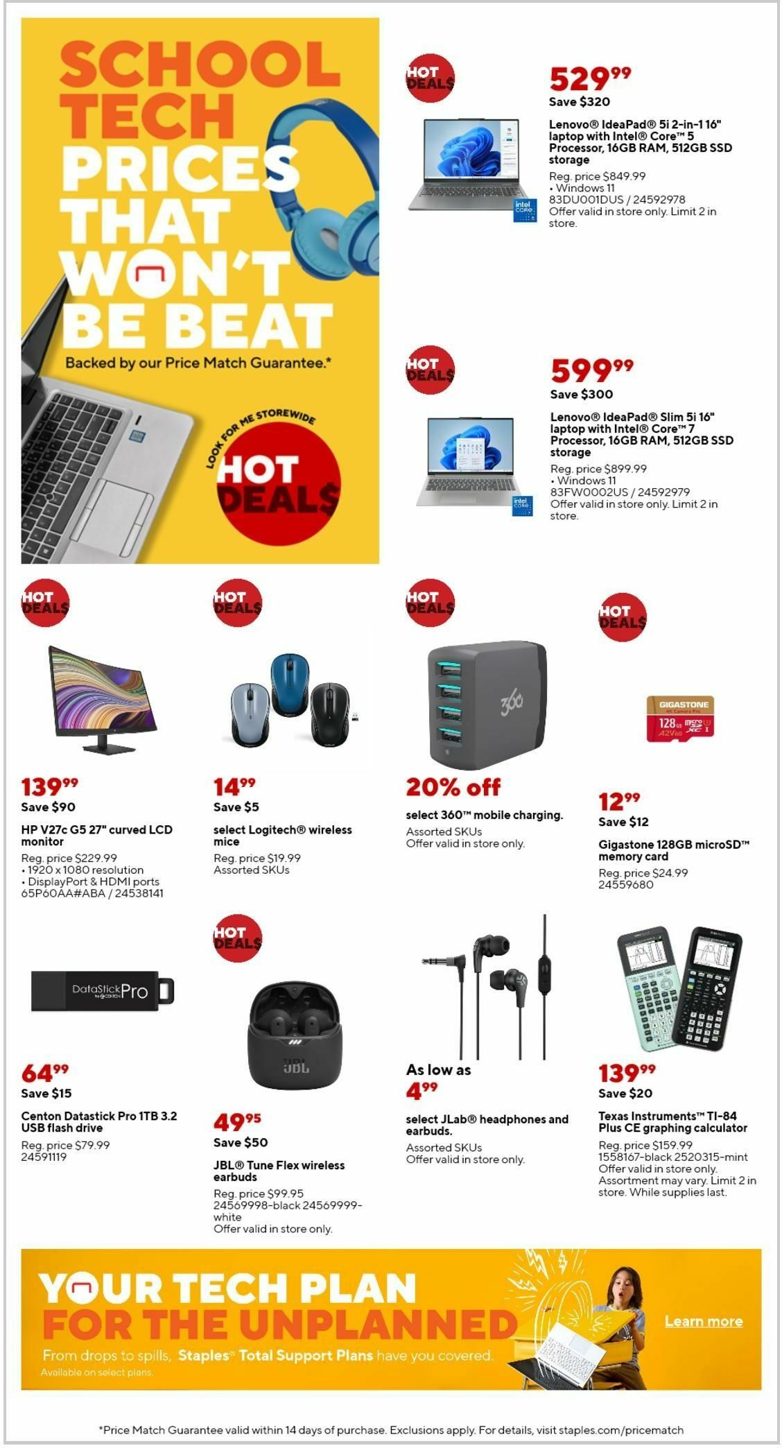 Staples Weekly Ad from September 1