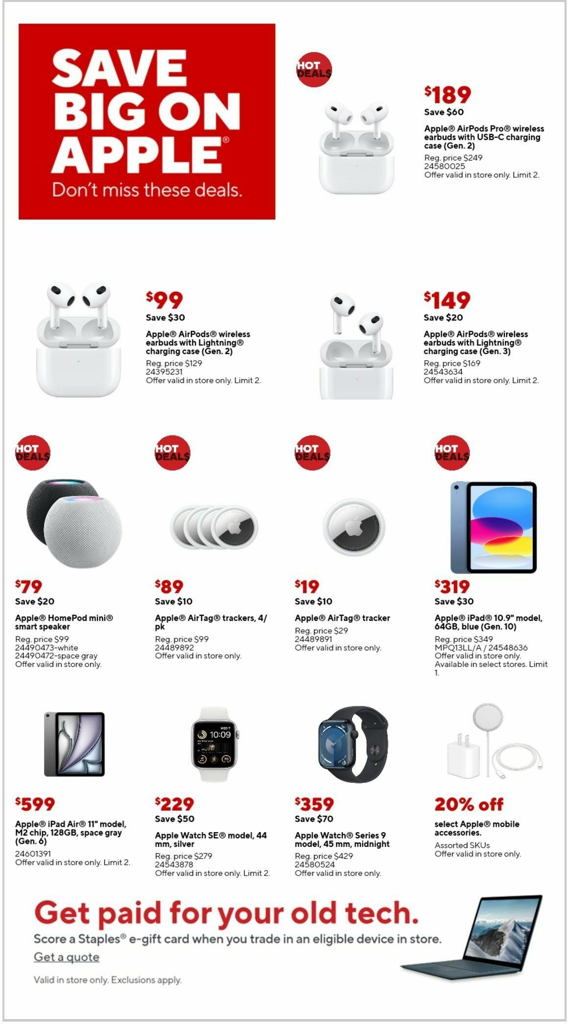 Staples Weekly Ad from September 1