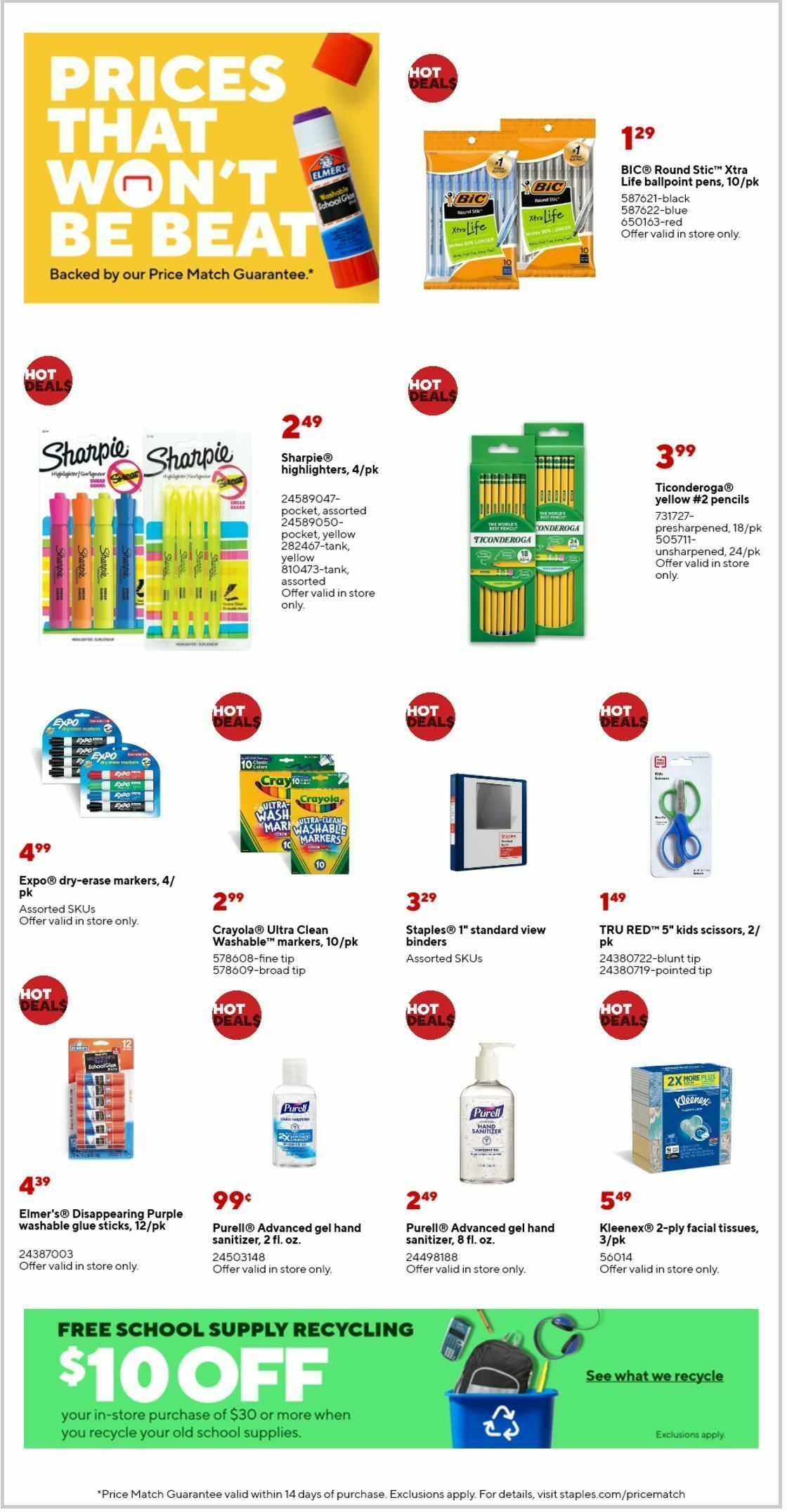 Staples Weekly Ad from September 8