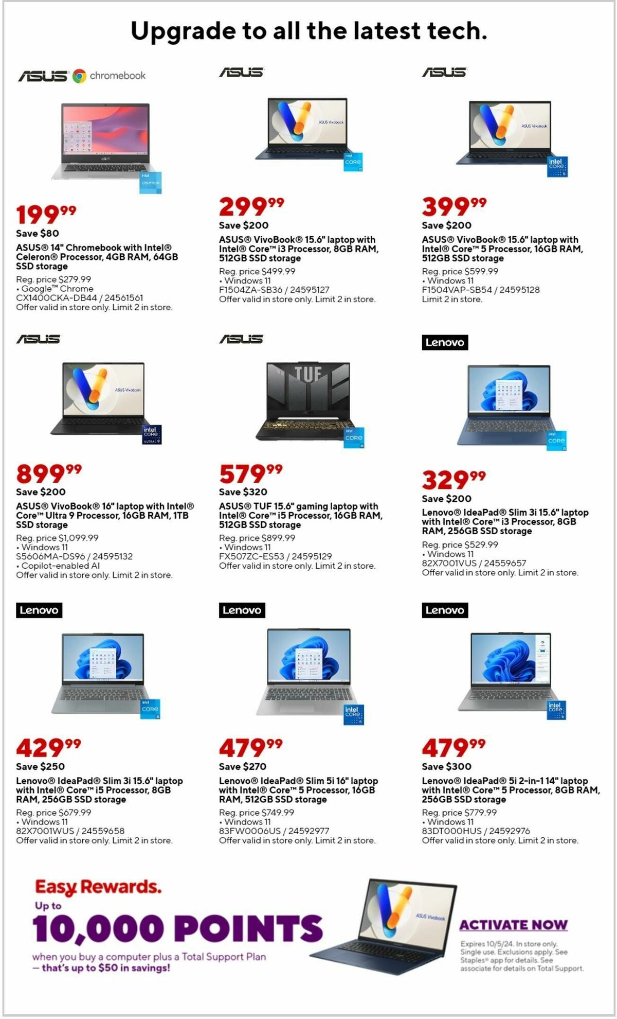 Staples Weekly Ad from September 8