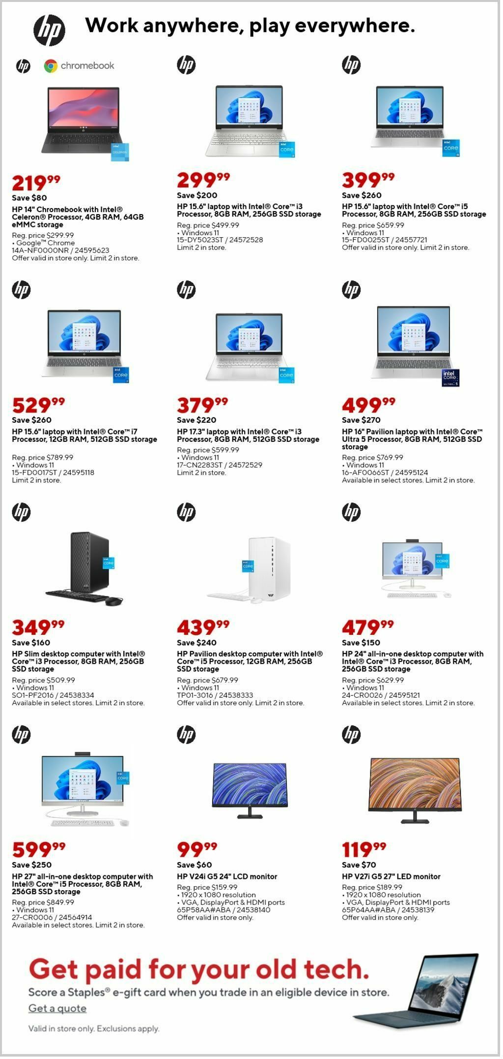 Staples Weekly Ad from September 8