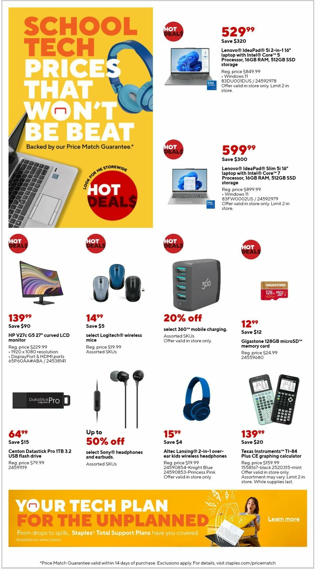 Staples Weekly Ad from September 8