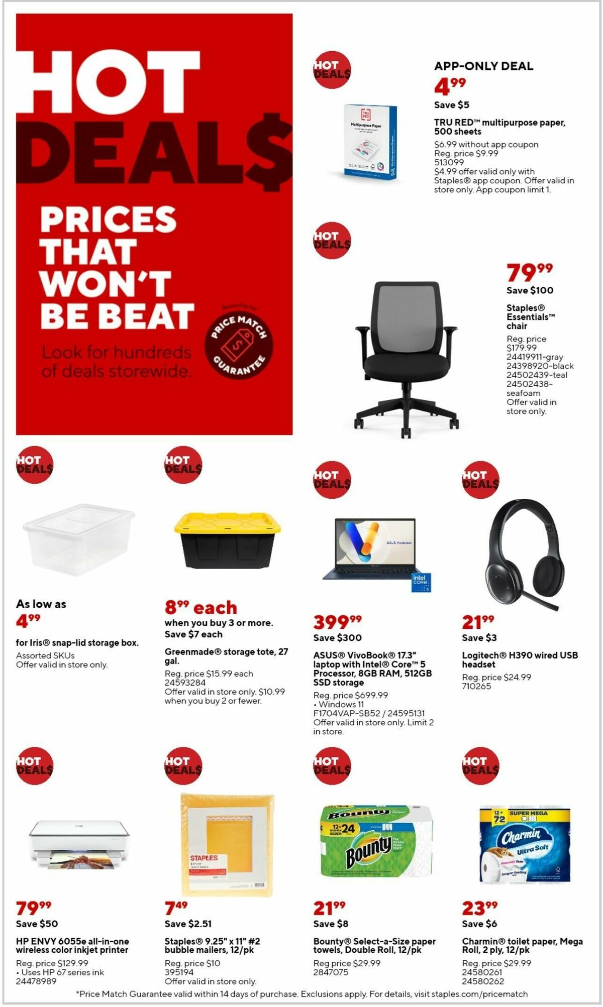 Staples Weekly Ad from September 8