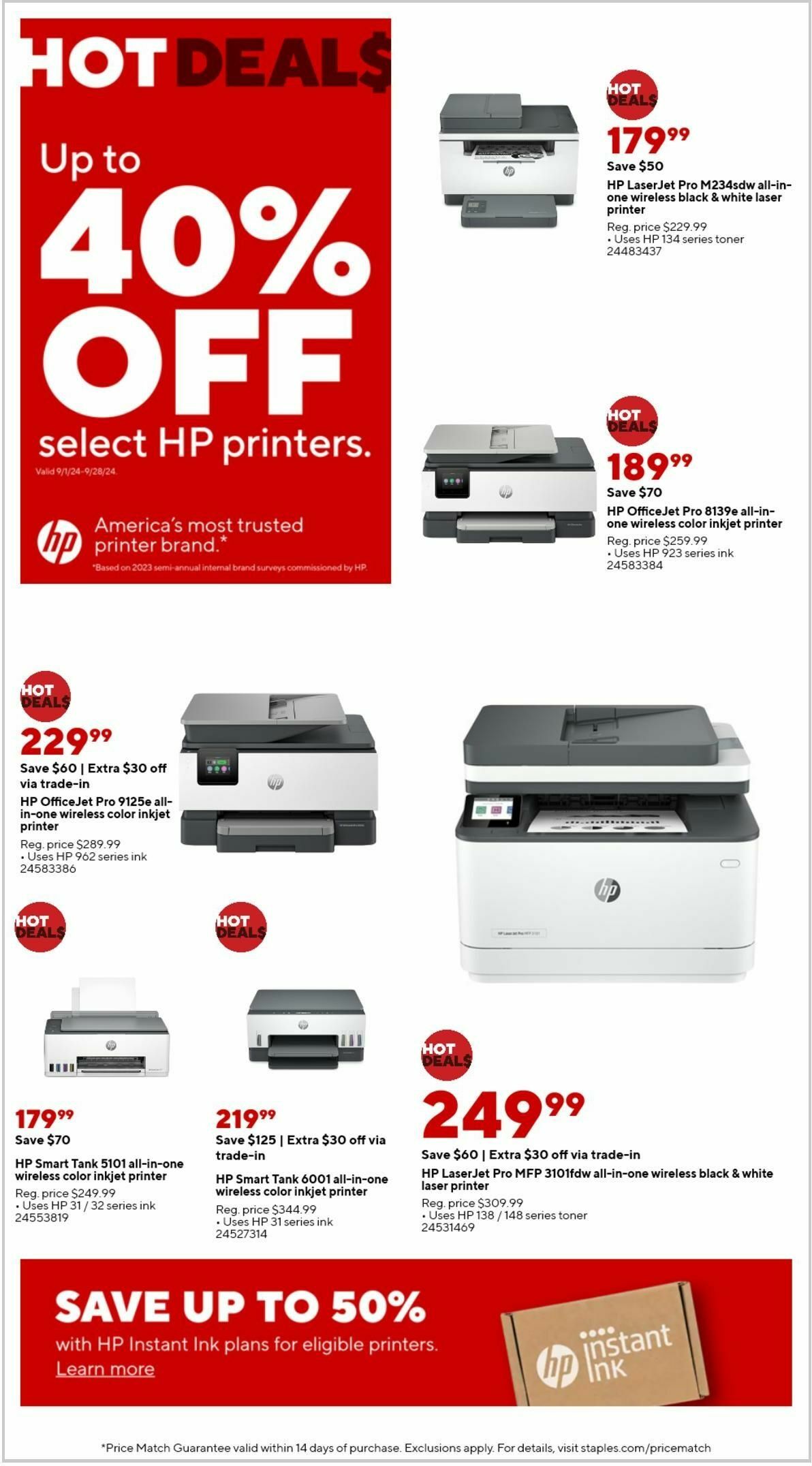 Staples Weekly Ad from September 8