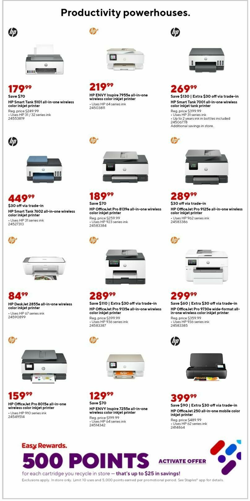 Staples Weekly Ad from September 22