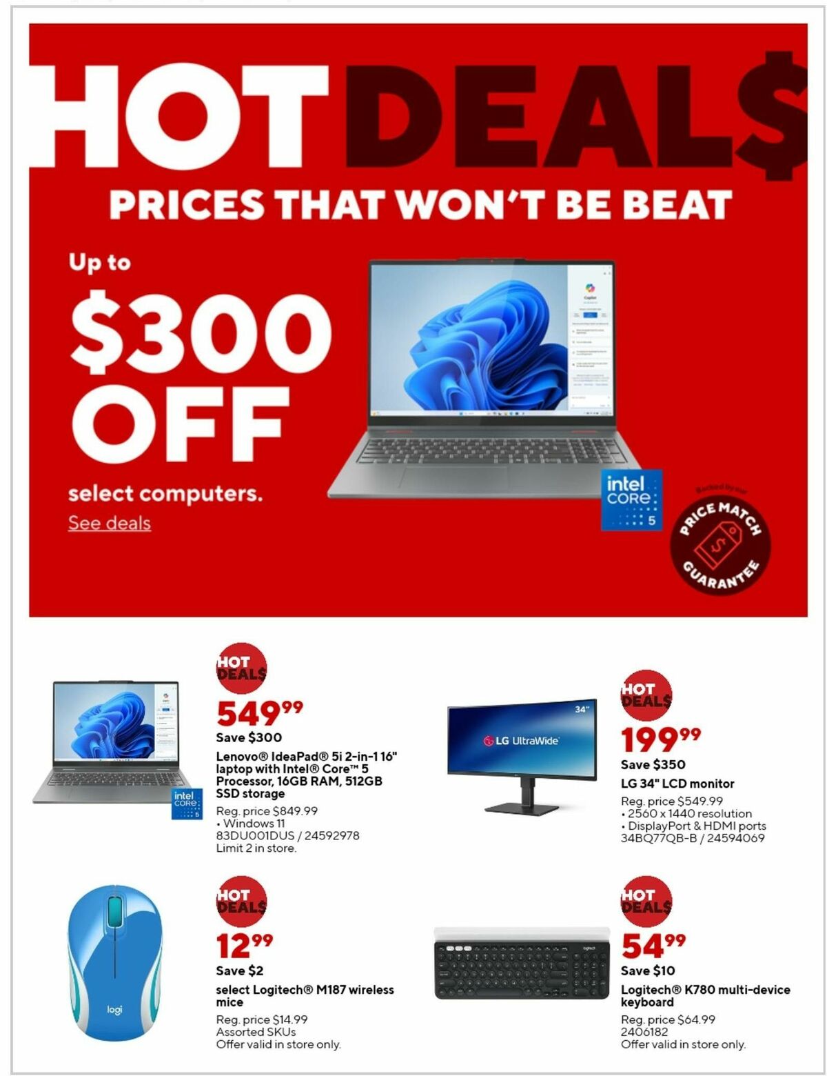 Staples Weekly Ad from September 29